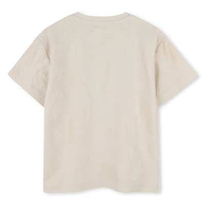 Camiseta felpa de algod&oacute;n KENZO KIDS NI&Ntilde;O