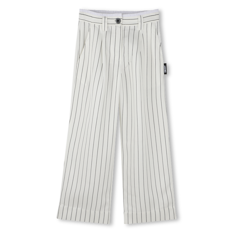 Pantal&oacute;n ancho de rayas DKNY 
                        NI&Ntilde;A