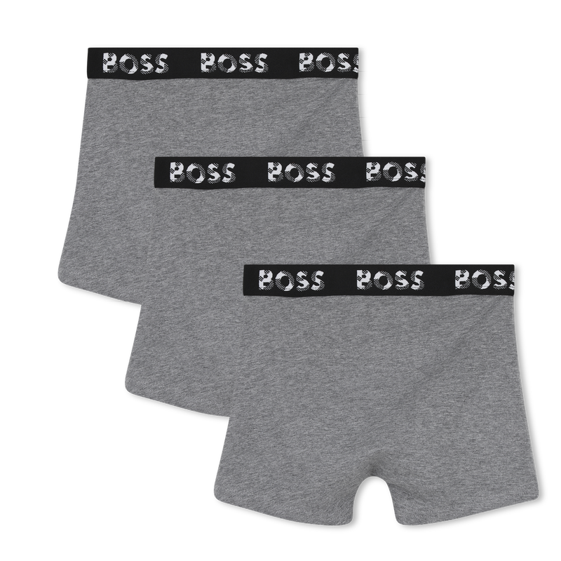 Pack de 3 calzoncillos b&oacute;xer BOSS 
                        NI&Ntilde;O