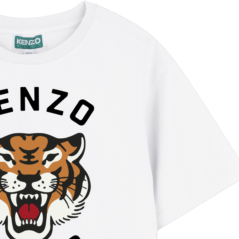 Camiseta de algod&oacute;n estampada KENZO KIDS 
                        NI&Ntilde;O