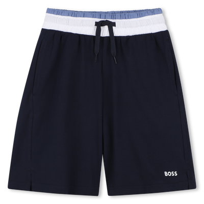 CONJUNTO CAMISETA + BERMUDAS BOSS NI&Ntilde;O