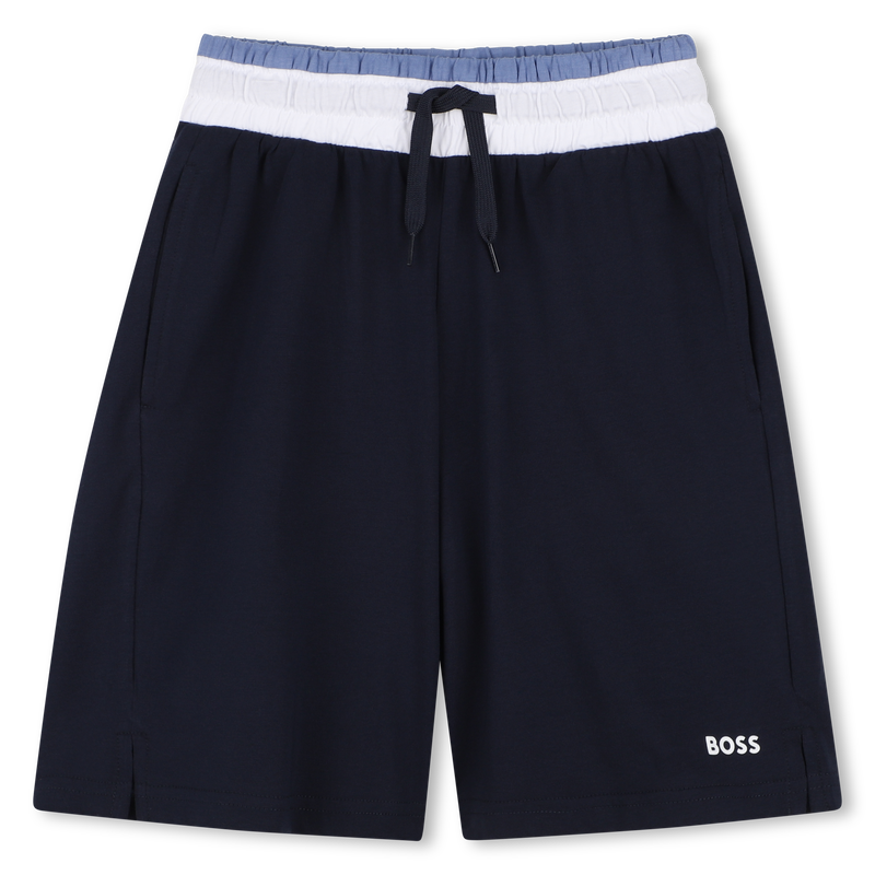 CONJUNTO CAMISETA + BERMUDAS BOSS 
                        NI&Ntilde;O