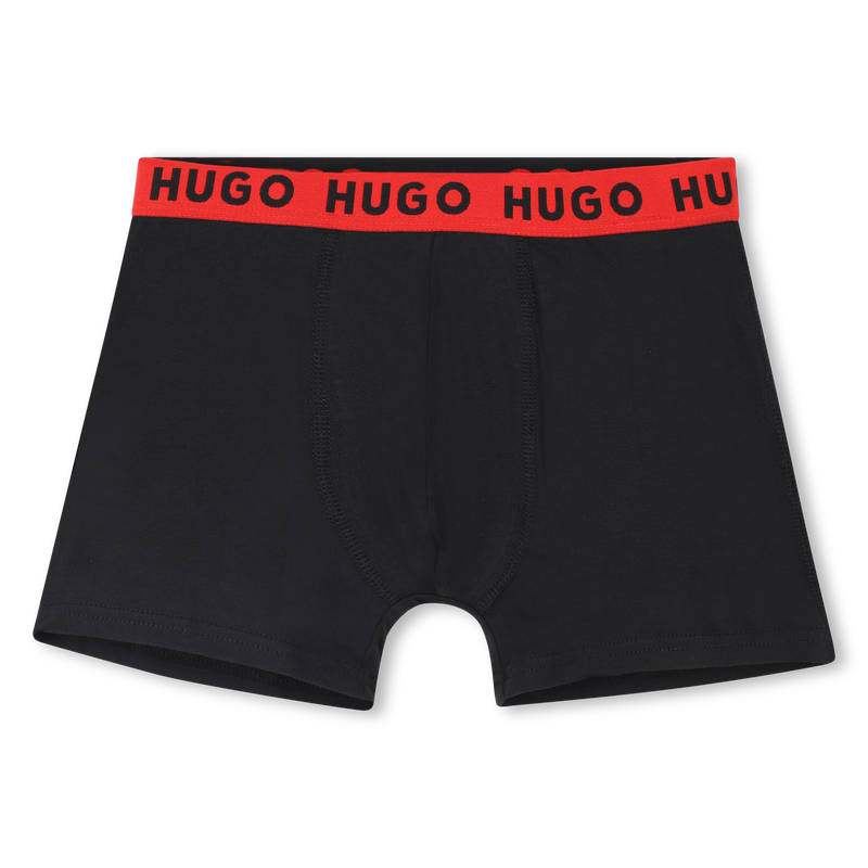 Pack de 2 calzoncillos b&oacute;xer HUGO 
                        NI&Ntilde;O
