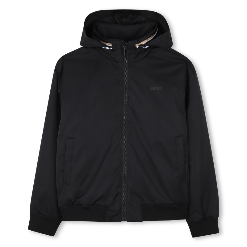 Chaqueta con cuello alto BOSS 
                        NI&Ntilde;O