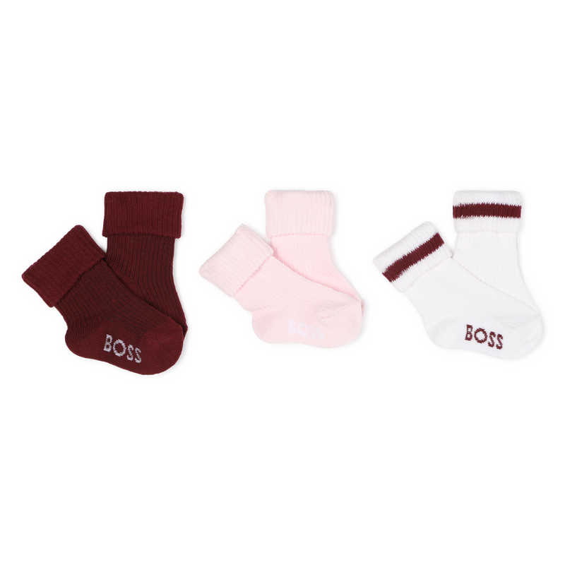 Pack de 3 pares de calcetines BOSS 
                        NI&Ntilde;A