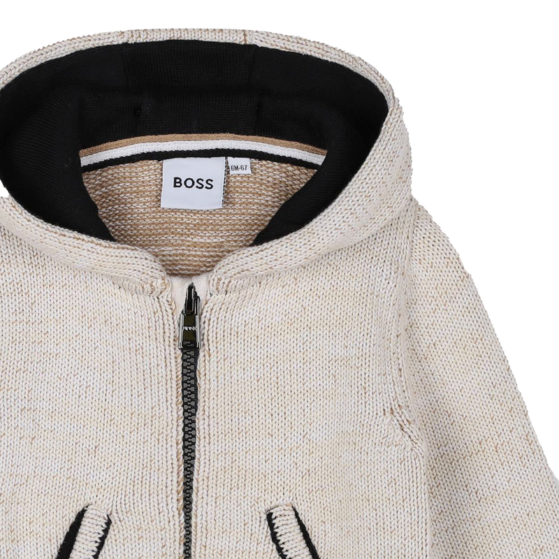 Chaqueta con capucha BOSS 
                        NI&Ntilde;O