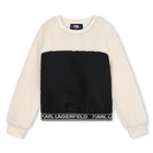 Sudadera bimateria KARL LAGERFELD KIDS 
                    NI&Ntilde;A