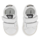 Zapatillas con rayas de velcro KARL LAGERFELD KIDS 
                    NI&Ntilde;O