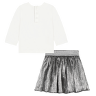 Camiseta de algod&oacute;n y falda MICHAEL KORS 
                    NI&Ntilde;A
