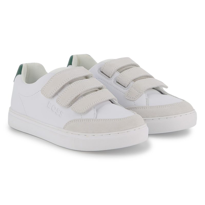 ZAPATILLAS CON RAYAS DE VELCRO BOSS 
                        NI&Ntilde;O