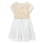 Vestido bimaterial BILLIEBLUSH 
                    NI&Ntilde;A