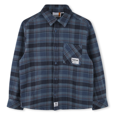 Camisa de algod&oacute;n con cuadros TIMBERLAND NI&Ntilde;O