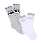 Juego de 2 pares de calcetines KARL LAGERFELD KIDS 
                    NI&Ntilde;A