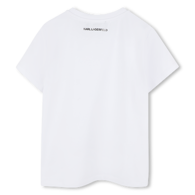 Camiseta con estr&aacute;s KARL LAGERFELD KIDS NI&Ntilde;A