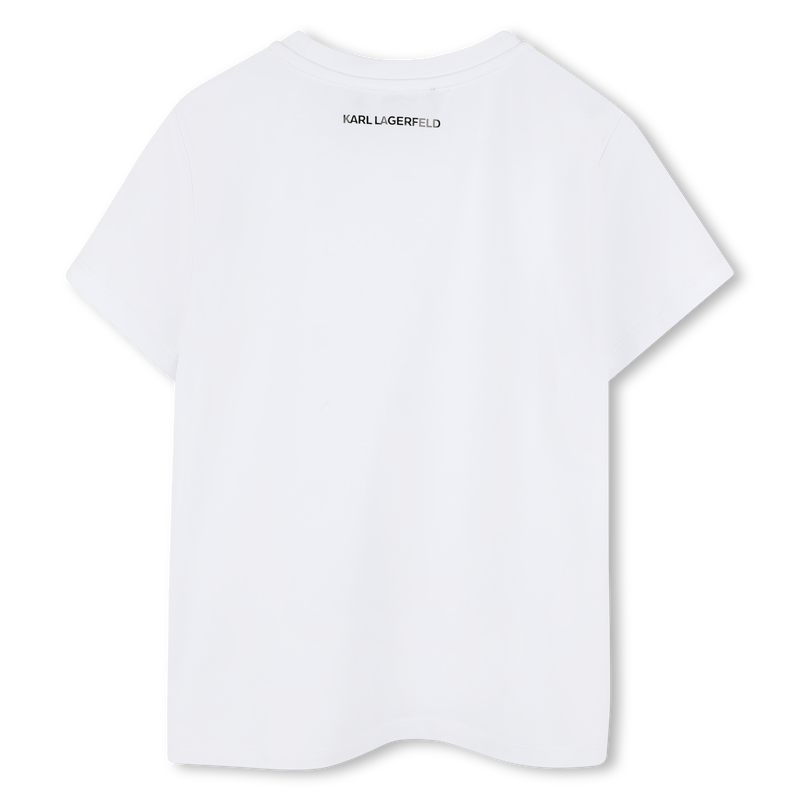 Camiseta con estr&aacute;s KARL LAGERFELD KIDS 
                        NI&Ntilde;A