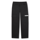 Pantalones de cintura el&aacute;stica, NEGRO, hi-res