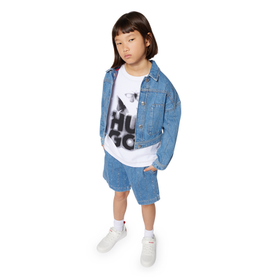 Chaqueta vaquera de rayas HUGO NI&Ntilde;A