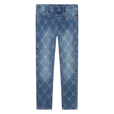 Pantal&oacute;n ajustado estampado HUGO NI&Ntilde;A