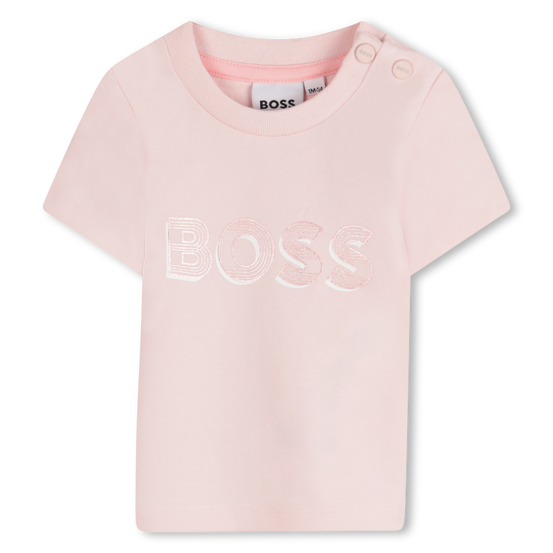 Camiseta estampado brillante BOSS 
                        NI&Ntilde;A