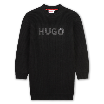 Vestido jersey con tachuelas HUGO NI&Ntilde;A