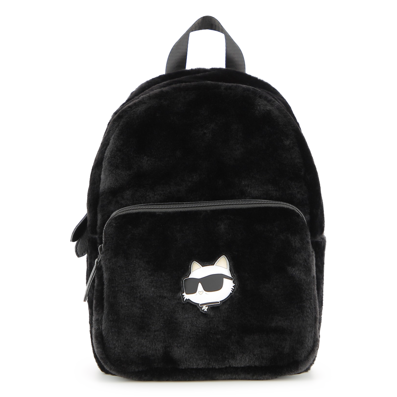Mochila peque&ntilde;a de vell&oacute;n esponjoso KARL LAGERFELD KIDS 
                        NI&Ntilde;A