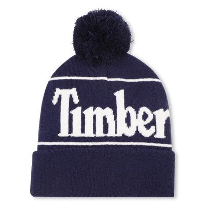 Gorro de punto con pomp&oacute;n jacquard TIMBERLAND NI&Ntilde;O