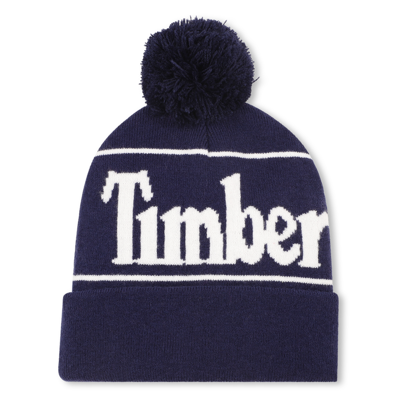 Gorro de punto con pomp&oacute;n jacquard TIMBERLAND 
                        NI&Ntilde;O