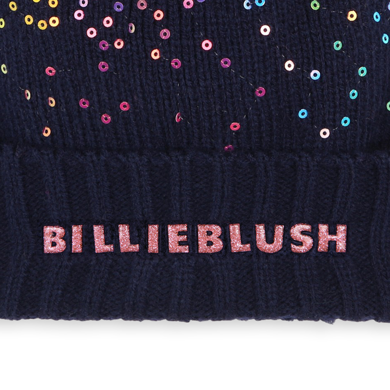 Gorro con pomp&oacute;n y lentejuelas BILLIEBLUSH 
                        NI&Ntilde;A