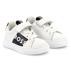 Deportivas de piel y cordones BOSS 
                    NI&Ntilde;O