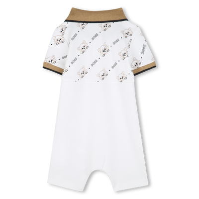 Mono corto con cuello de polo BOSS NI&Ntilde;O