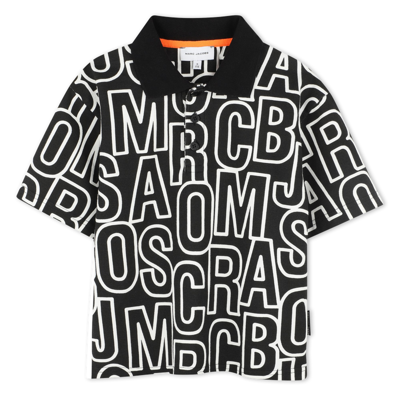 Polo con monograma estampado MARC JACOBS 
                        NI&Ntilde;O