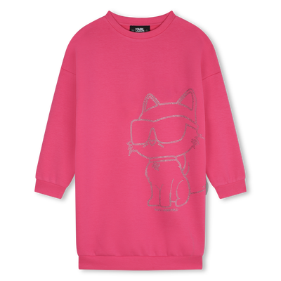 Vestido recto con estr&aacute;s KARL LAGERFELD KIDS NI&Ntilde;A