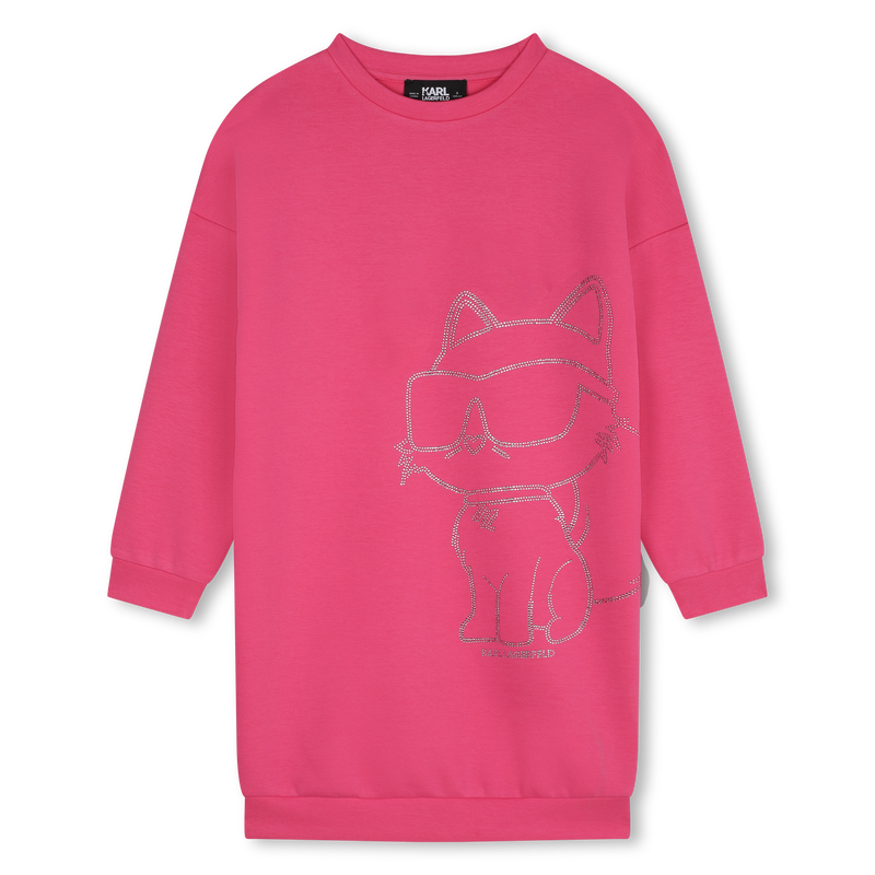 Vestido recto con estr&aacute;s KARL LAGERFELD KIDS 
                        NI&Ntilde;A