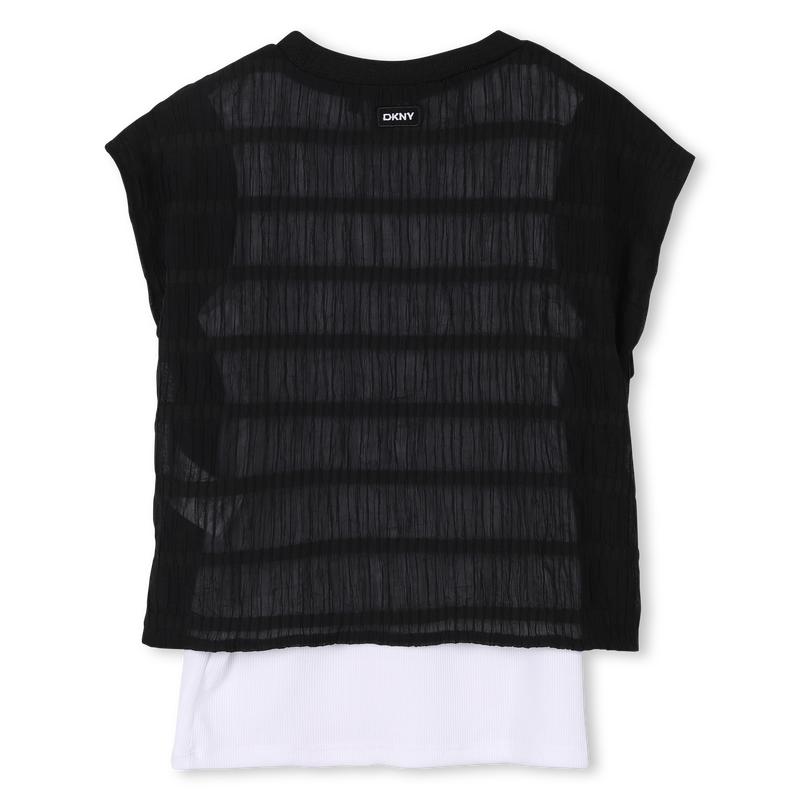 Camiseta de ceremonia 2 en 1 DKNY 
                        NI&Ntilde;A