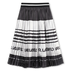 Falda midi plisada KARL LAGERFELD KIDS 
                    NI&Ntilde;A