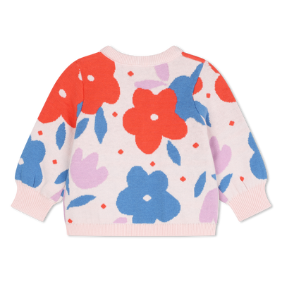 Jersey de punto floral CARREMENT BEAU NI&Ntilde;A