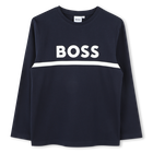 Camiseta de manga larga, MARINO, hi-res