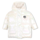 Chaqueta acolchada con capucha KARL LAGERFELD KIDS 
                    NI&Ntilde;A