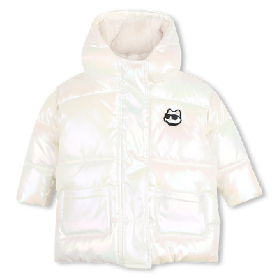 Chaqueta acolchada con capucha KARL LAGERFELD KIDS NI&Ntilde;A