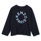 Camiseta de manga larga, MARINO, hi-res