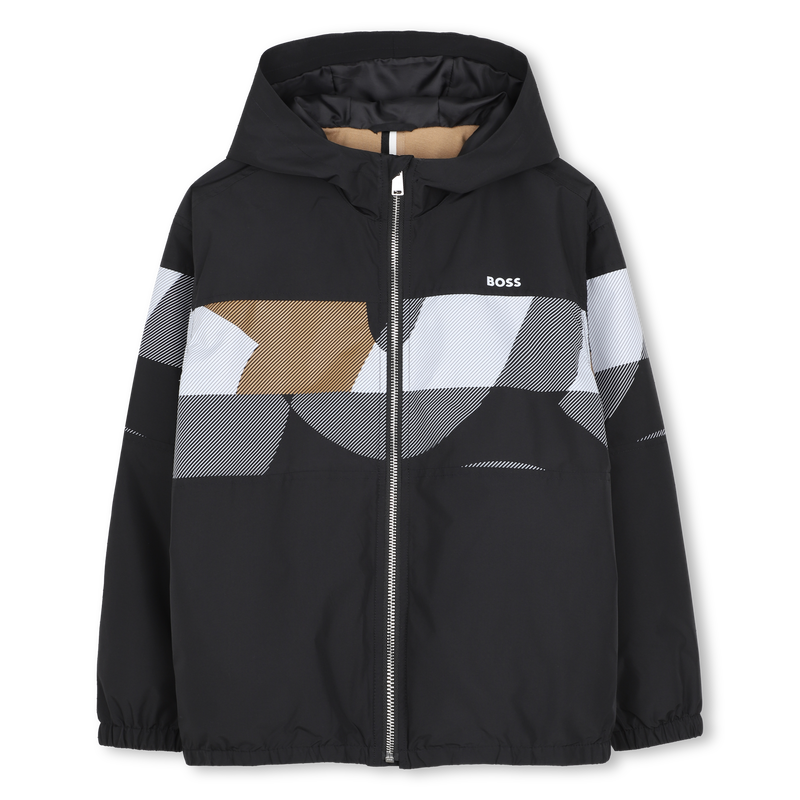 Chaqueta con capucha BOSS 
                        NI&Ntilde;O