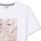 Camiseta manga corta y algod&oacute;n BOSS 
                    NI&Ntilde;O