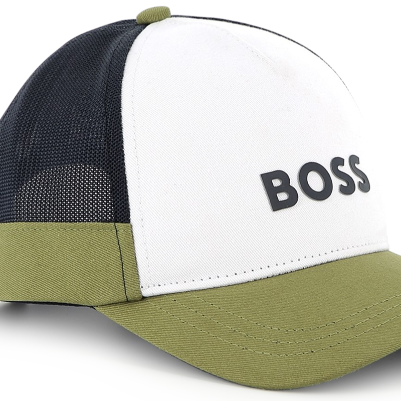 Gorra ajustable de algod&oacute;n BOSS 
                        NI&Ntilde;O