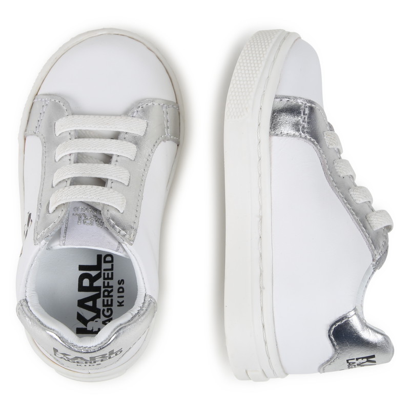 Zapatillas bajas de cuero KARL LAGERFELD KIDS 
                        UNISEXO