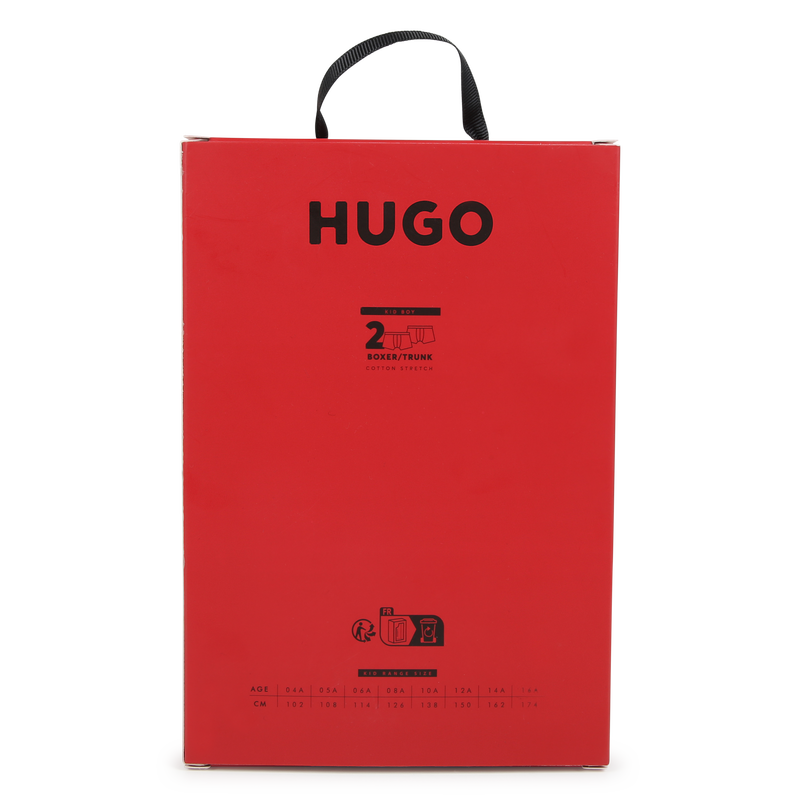 Pack de 2 boxer de algod&oacute;n HUGO 
                        NI&Ntilde;O