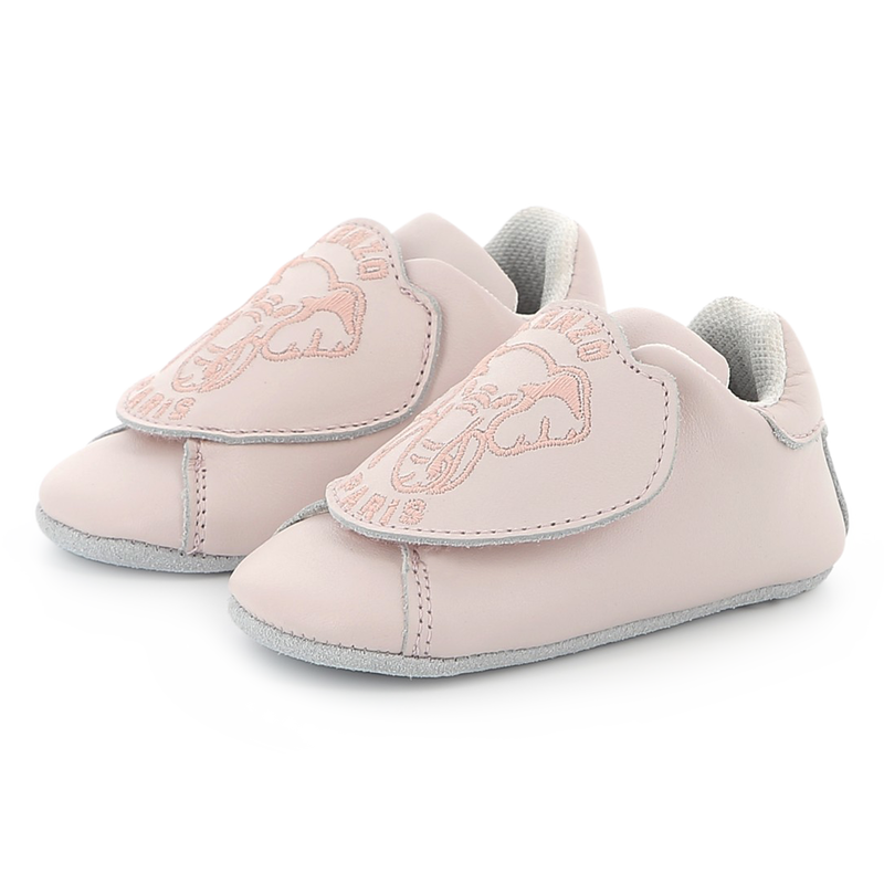 Patucos de cuero con velcro KENZO KIDS 
                        UNISEXO